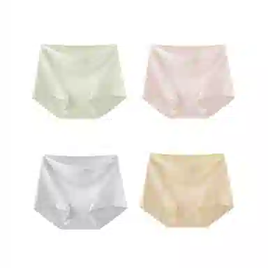 莫代尔 轻运动系列 薄款无痕纯色中腰内裤 女款 组合装