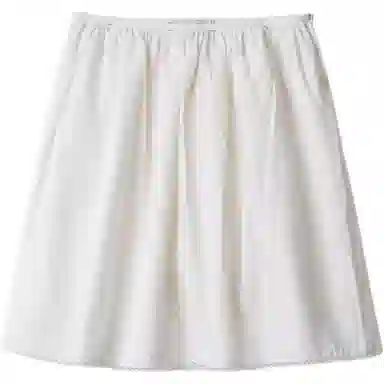 Miu Miu Lace Trim Button Dress White