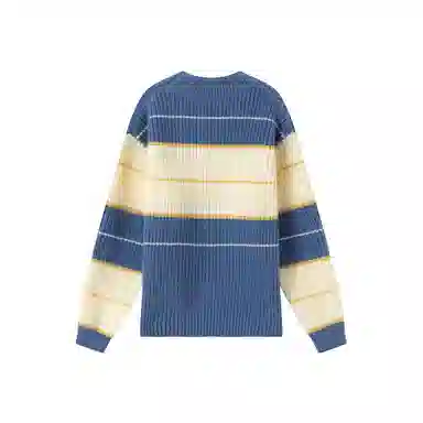 青蛙王子 时尚洋气休闲百搭条纹长袖毛衣 中小童