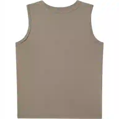 巴塞罗那足球俱乐部 基础款简约纯色徽章印花宽松柔软健身训练休闲百搭圆领弹力无袖背心 男女同款