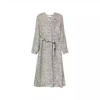 桑罗 迎春花长袖舒适透气极简睡裙 女款