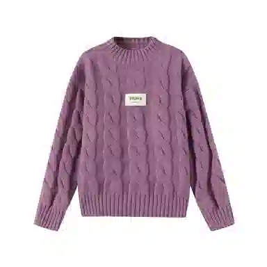 青蛙王子 时尚洋气落肩字母印花长袖毛衣 中小童