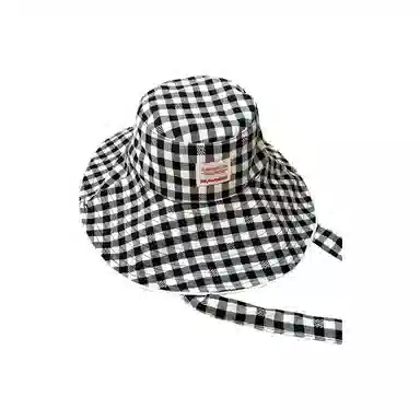 杨同学 格子双面戴格子 涤纶 渔夫帽 女款