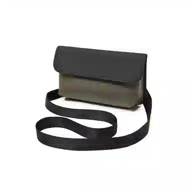 老人头 复古风经典时尚 合成革 斜挎包 男款 绿色