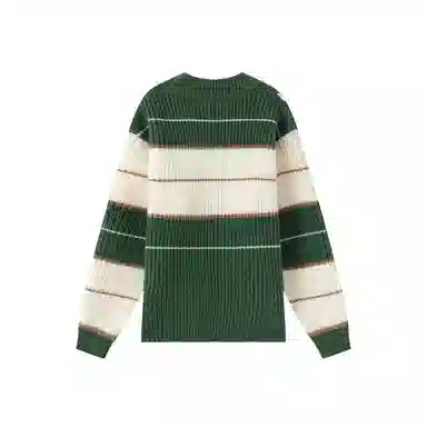 青蛙王子 时尚洋气休闲百搭条纹长袖毛衣 中小童