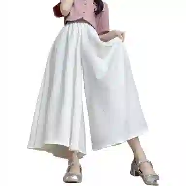 棉致 简约纯色舒适休闲长裙 女款