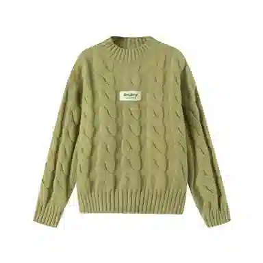 青蛙王子 时尚洋气落肩字母印花长袖毛衣 中小童