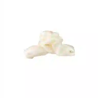 水中玉 网纱褶皱抓夹超仙高级感发卡后脑勺盘发鲨鱼夹高颜值百搭清新发饰 亚克力 发夹 女款