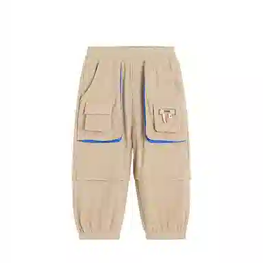 英氏 童装 撞色大口袋休闲七分裤工装短裤 男童