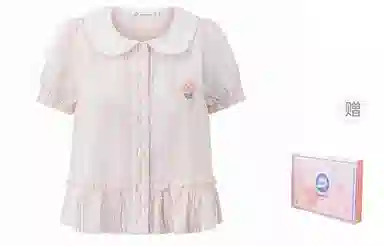 东鲸岁时记 百搭优雅时尚制服 女款 礼盒装 礼盒装 碎花手册粉色衬衫