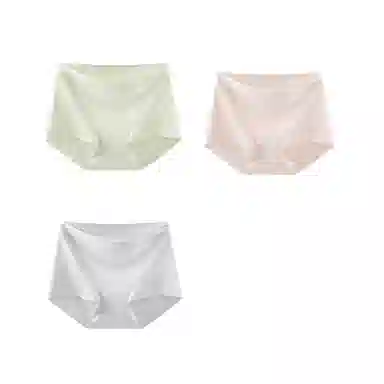 莫代尔 轻运动系列 薄款无痕纯色中腰内裤 女款 组合装