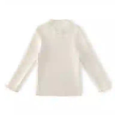 青蛙王子 轻盈舒适柔软百搭毛衣 本白 儿童款