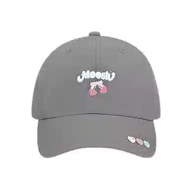 浪莎 日系樱桃小清新速干轻薄出游透气时尚潮流百搭遮阳防晒大头围显脸小 棉 鸭舌帽 男女同款情侣款