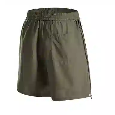 领航骆驼 美式速干透气纯色户外运动直筒休闲短裤 男女同款