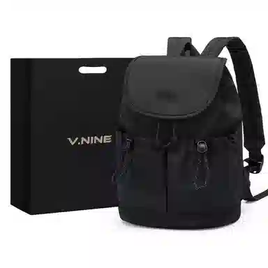 V.NINE Casual Backpack Medium Gray White Black