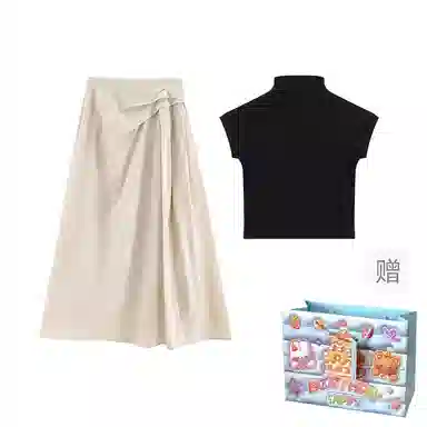 桴生 多风格融合的短袖上衣与半身裙夏季时尚穿搭裙装套装 女款
