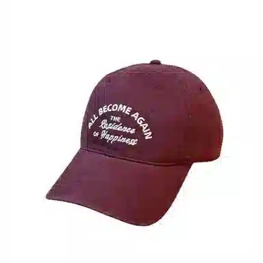 艾佳微 复古街头字母刺绣图案软顶弯檐棒球帽百搭潮流显白显脸小 棉 鸭舌帽 男女同款情侣款