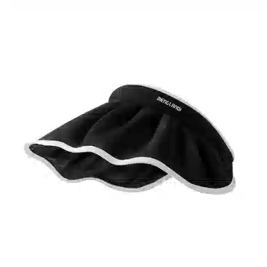 稻草人 夏季空顶大檐遮阳防紫外线贝壳帽 韩系简约百搭 显脸小 黑胶 锦纶 防晒帽 女款