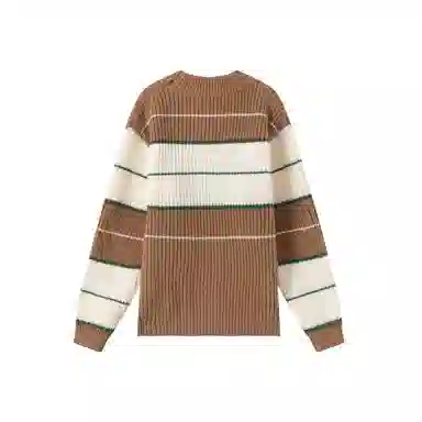 青蛙王子 时尚洋气休闲百搭条纹长袖毛衣 中小童