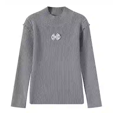 青蛙王子 纯色简约套头舒适长袖毛衣 儿童款