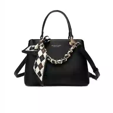 稻草人 精致百搭丝巾质感百搭 聚氨酯革 斜挎单肩手提包 女款 多色