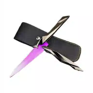 一点潮玩 全塑蝴蝶刀 优雅外观 可折叠 轻巧易拿 成品模型