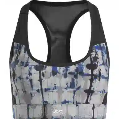 Reebok Lux Perform Printed Racer Bra