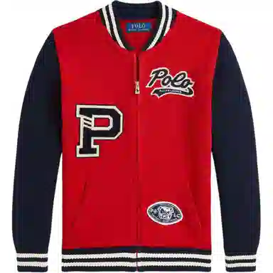 Polo Ralph Lauren FW24 Logo Zip Knit Sweater Red Kids