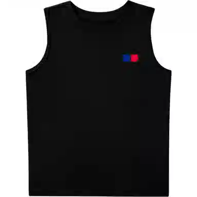 巴塞罗那足球俱乐部 基础款简约纯色徽章印花宽松柔软健身训练休闲百搭圆领弹力无袖背心 男女同款