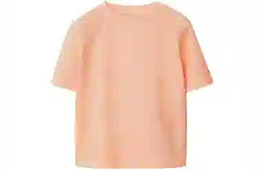Burberry Kids Crew Neck T-Shirt Pink