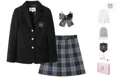 东鲸岁时记 舒适时尚格子通勤百搭制服 女款