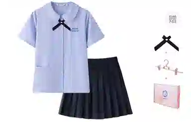 东鲸岁时记 设计感小众泰式短袖衬衫短裙制服 女款 礼盒装