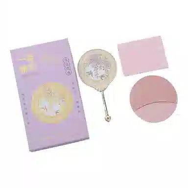 计轩 中国风文创手持便携金属国风镜子