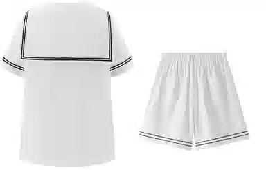 东鲸岁时记 慵懒风日系宽松休闲制服 女款 礼盒装 白色衬衫+短裤