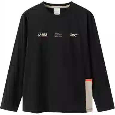 Asics Crew Neck Long Sleeve Tee Black