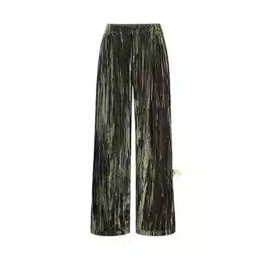 VALLEYOUTH Vintage Pleated Mid-Rise Casual Pants