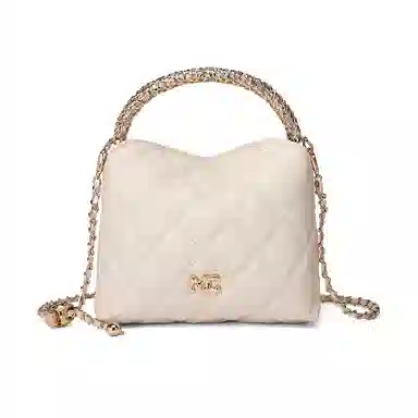 稻草人 时尚百搭精致高颜值小香风菱格包 人造革 单肩斜挎手提包 女款 多色