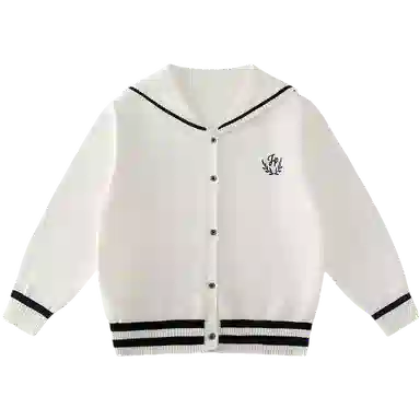 青蛙王子 宽松舒适条纹纯色百搭毛衣 儿童款