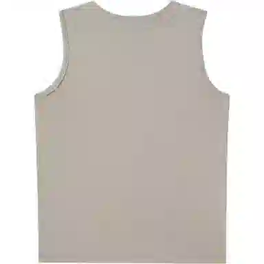 巴塞罗那足球俱乐部 基础款简约纯色徽章印花宽松柔软健身训练休闲百搭圆领弹力无袖背心 男女同款