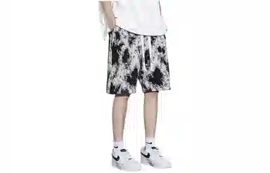 木林森 美式复古宽松百搭夏日沙滩五分休闲短裤 男女同款