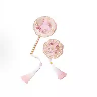 未来枫情 桃花镜手持化妆镜 古典