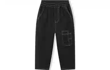 梦特娇 童装 纯色复古休闲裤 男童