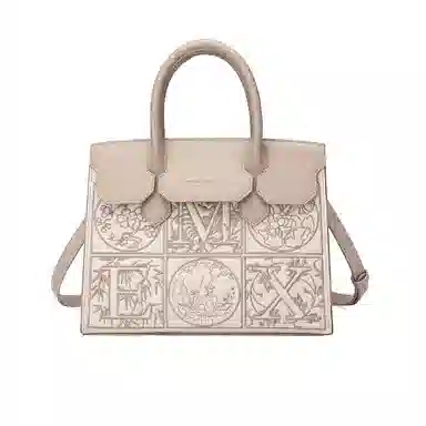 稻草人 高级感优雅国风刺绣妈妈包气质实用通勤 聚氨酯革 斜挎手提包 女款 多色