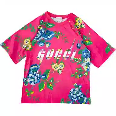 GUCCI Floral Print T-Shirt