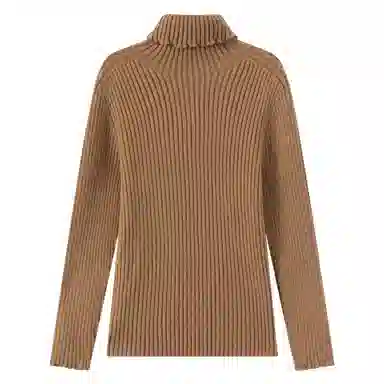 青蛙王子 时尚洋气舒适亲肤纯色高领长袖毛衣 中小童