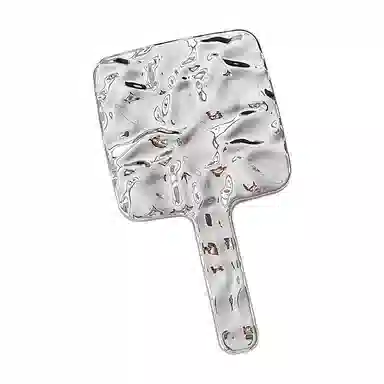 计轩 创意电镀高清便携方形手柄化妆镜