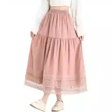 法文箱子 简约通勤纯色休闲长裙 女款