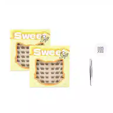 酷乐丝 短款黑棕苏妲己假睫毛 眼尾拉长款