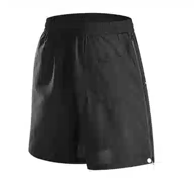 领航骆驼 美式速干透气纯色户外运动直筒休闲短裤 男女同款