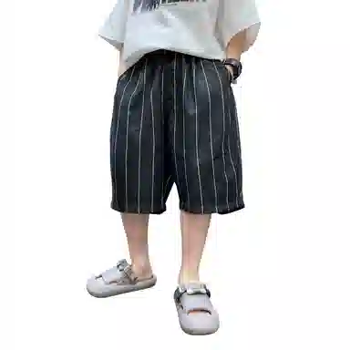 浪莎 宽松弹性舒适亲肤短裤 大童 黑色